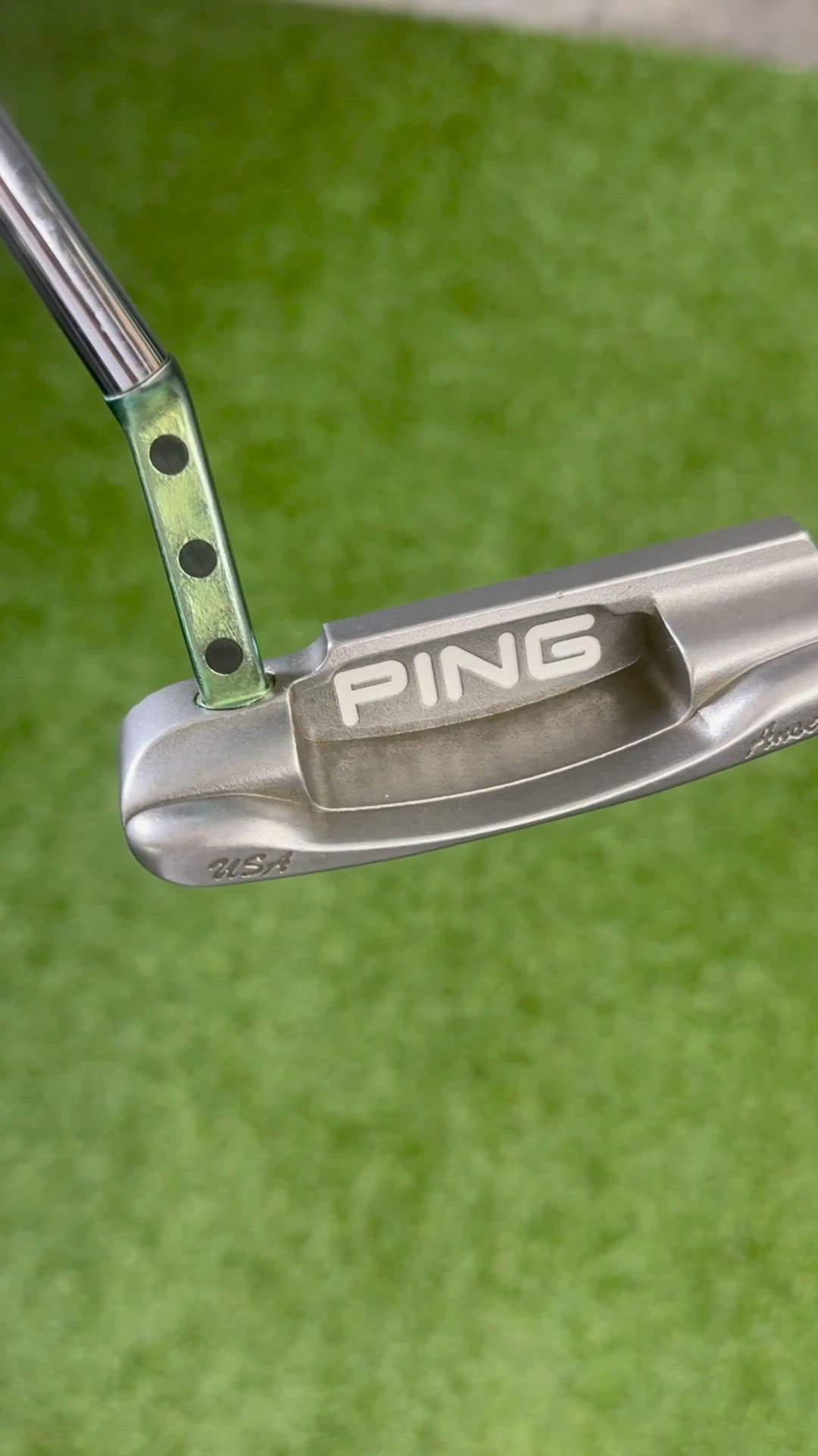 PING Anser USA 9190 Milled Putter | Custom Ti-2 Plumber’s Neck | RH 35” With HC