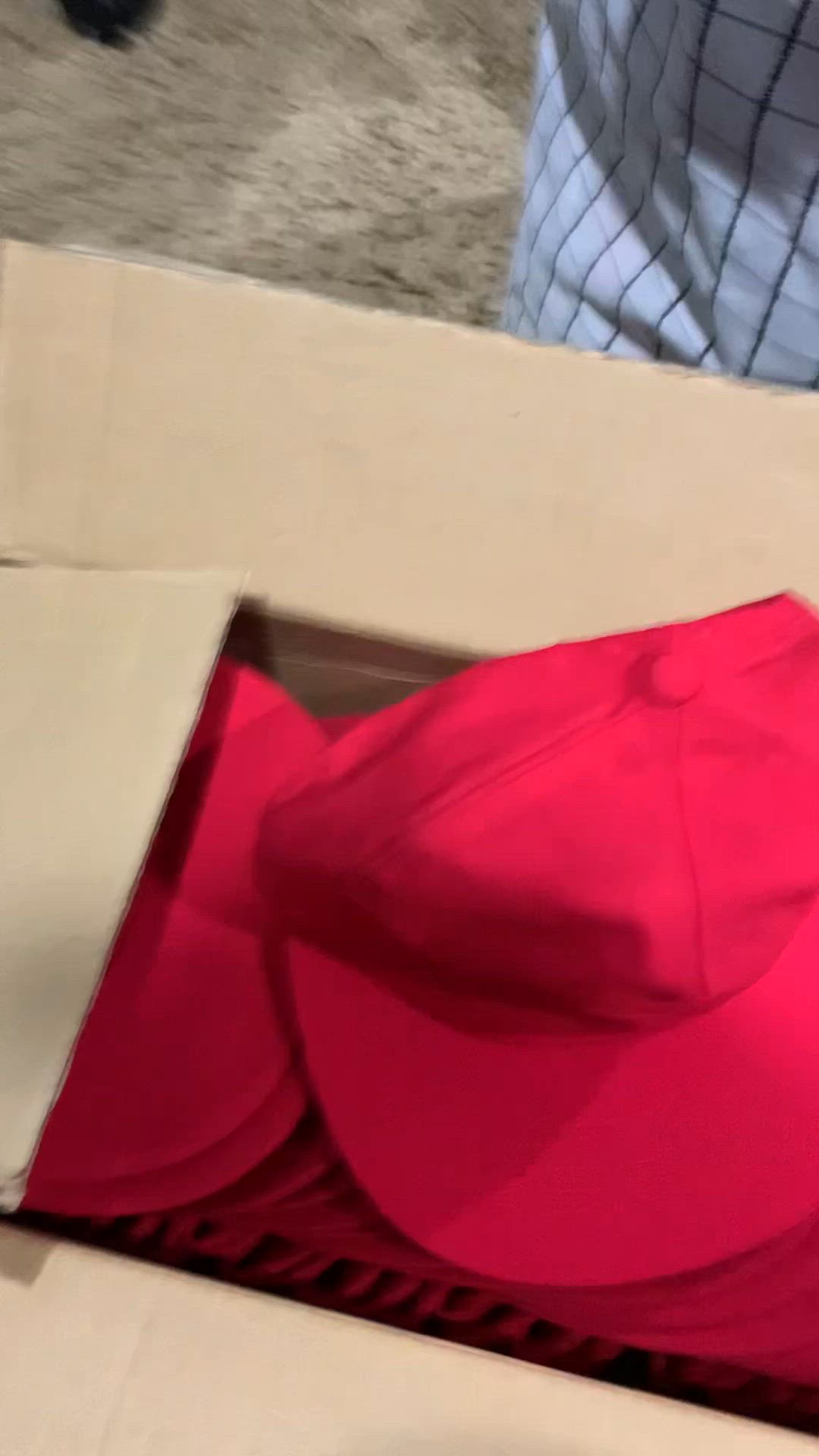 24 New In Box Red Baseball Hats