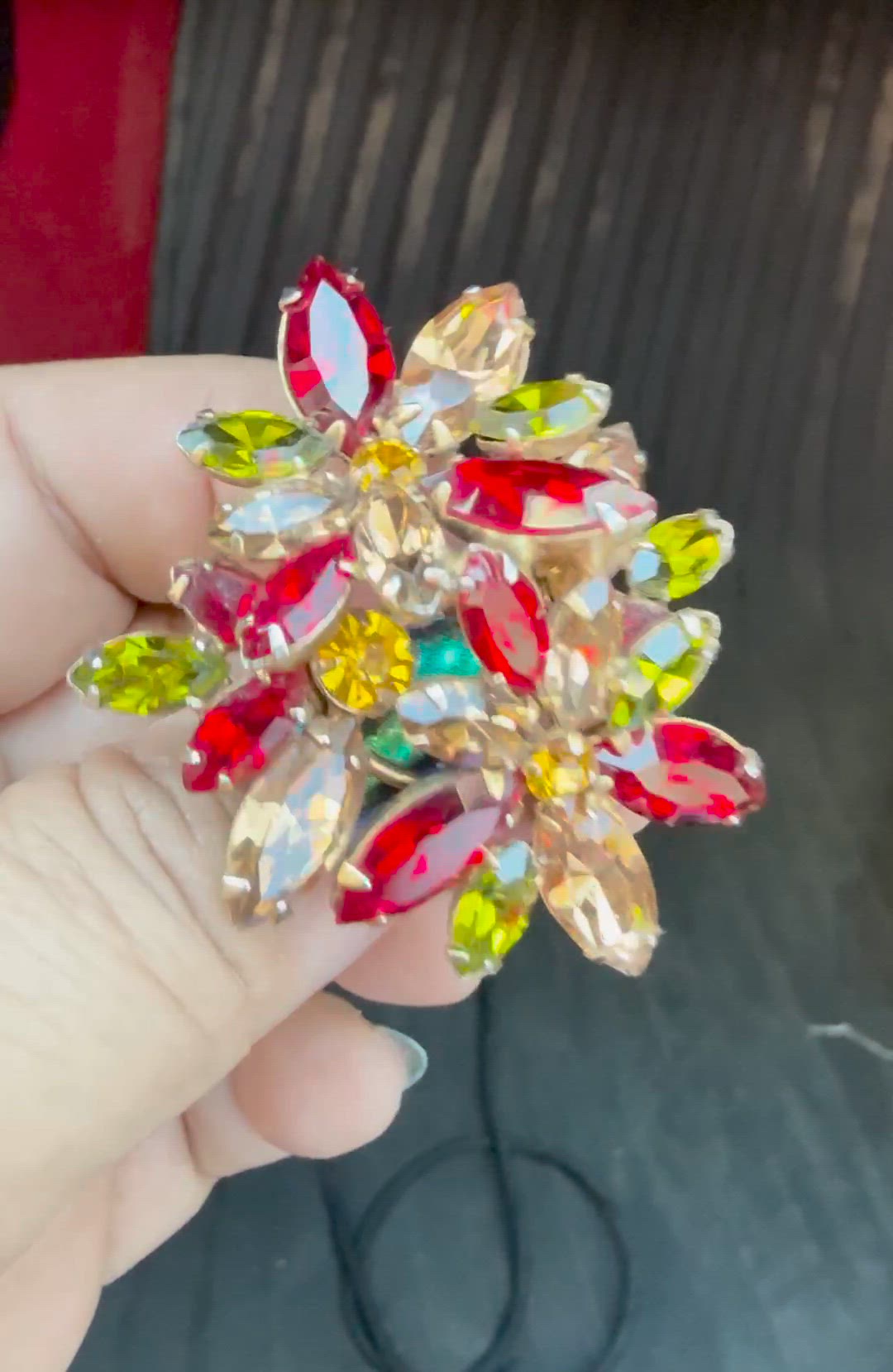 Signed Regency Floral Vintage Brooch