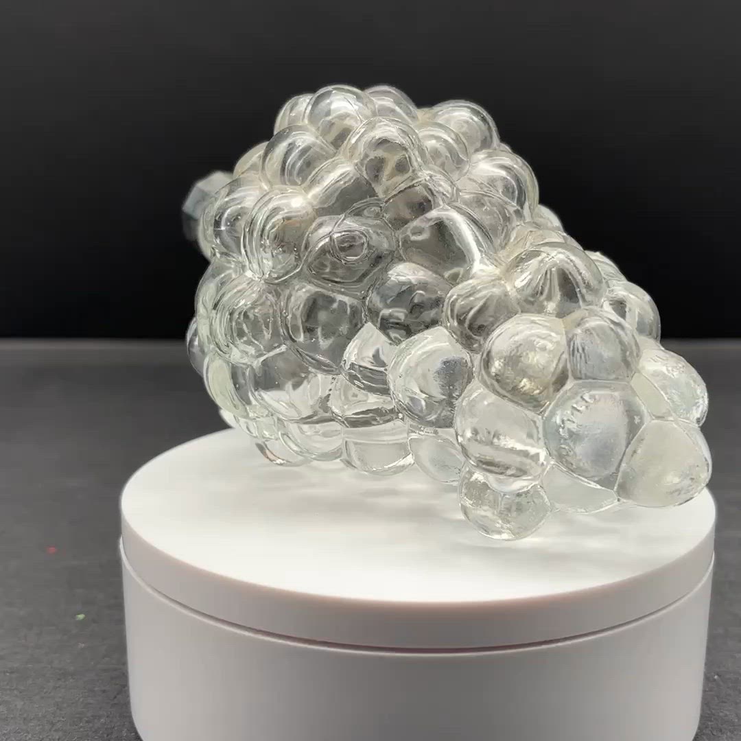 Figural Glass Grape Bunch Decanter | Made in France | Vintage