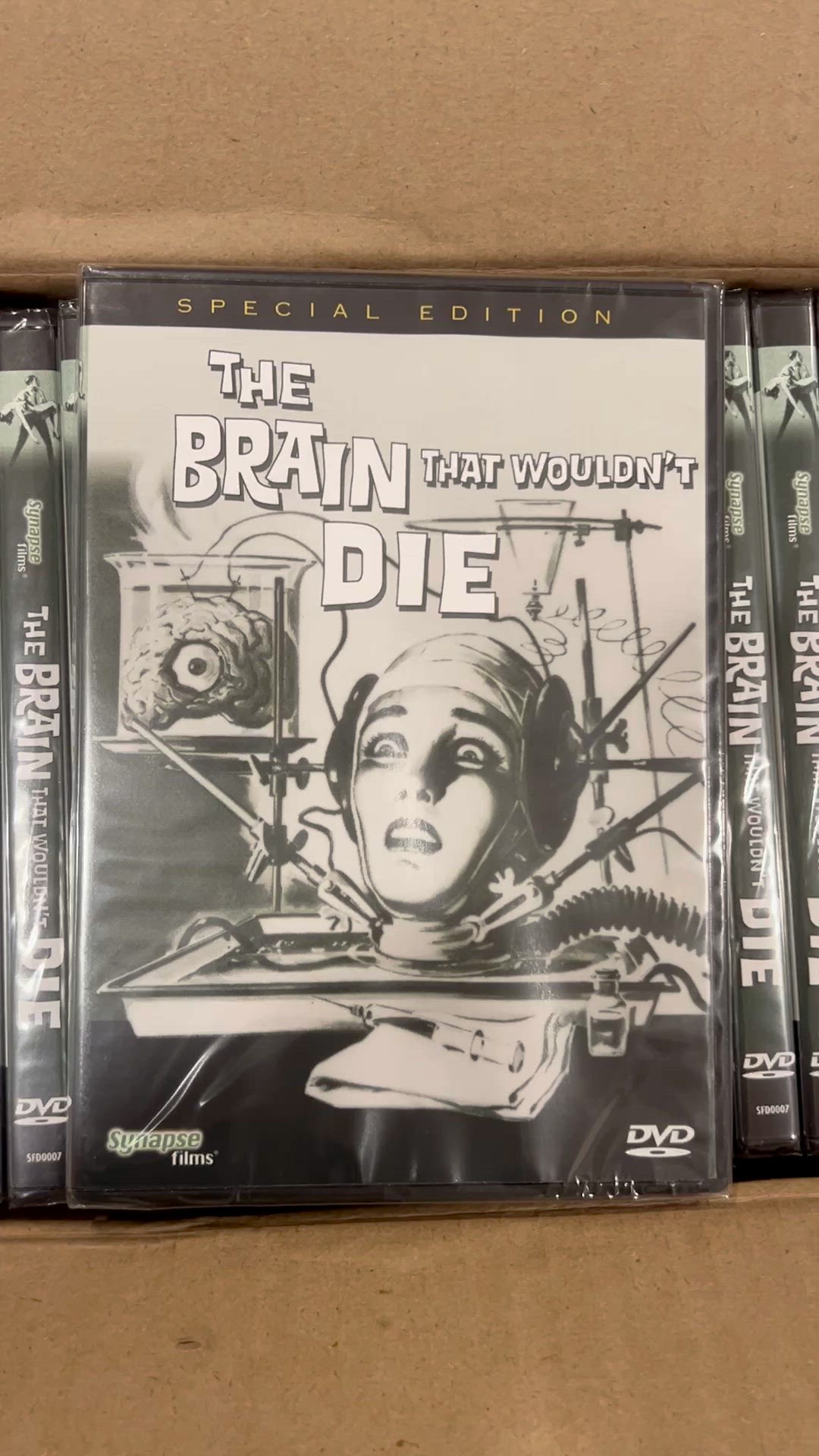 30x THE BRAIN THAT WOULDN’T DIE DVDs New & Sealed - 1962 Horror SciFi - Synapse Films