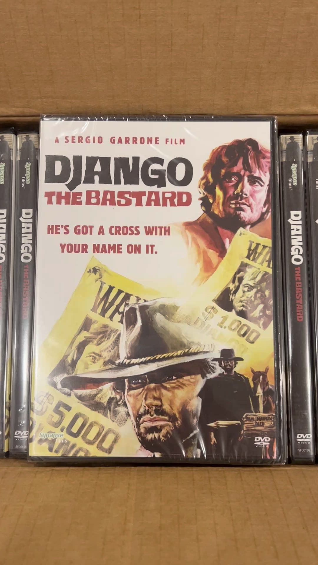 30x DJANGO THE BASTARD DVDs New & Sealed - 1969 Spaghetti Western - Synapse Films 