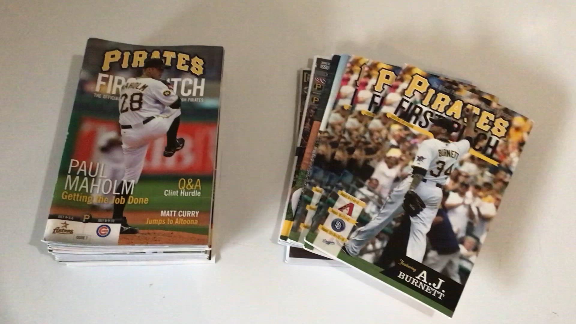 19 Count Lot 2011-2014 Pittsburgh Pirates First Pitch Game Programs