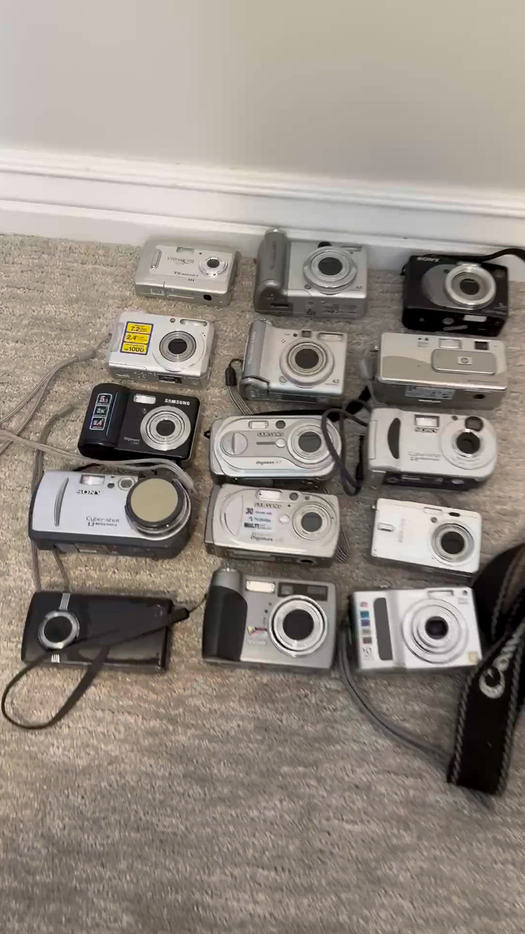 Camera Lot Of 20 Sony, Canon FOR PARTS