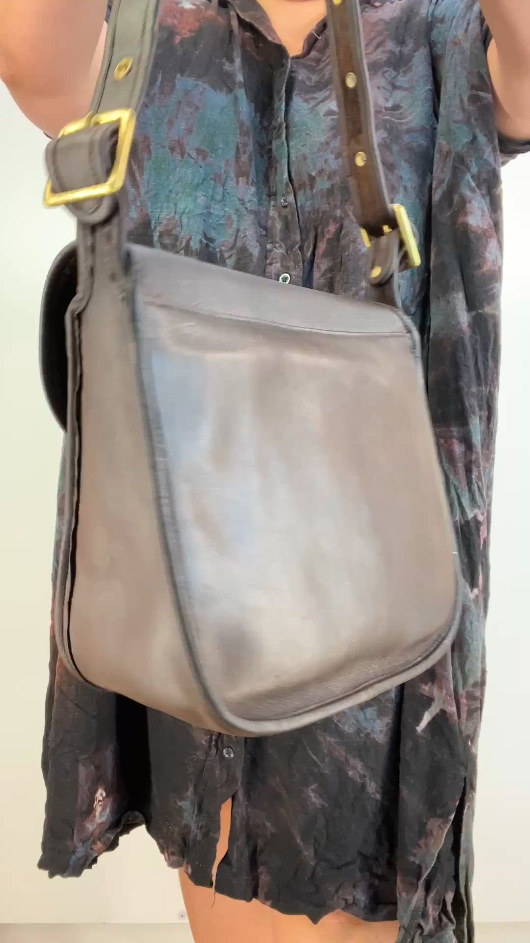 Coach Courier Pouch Mocha Brown Leather Bag