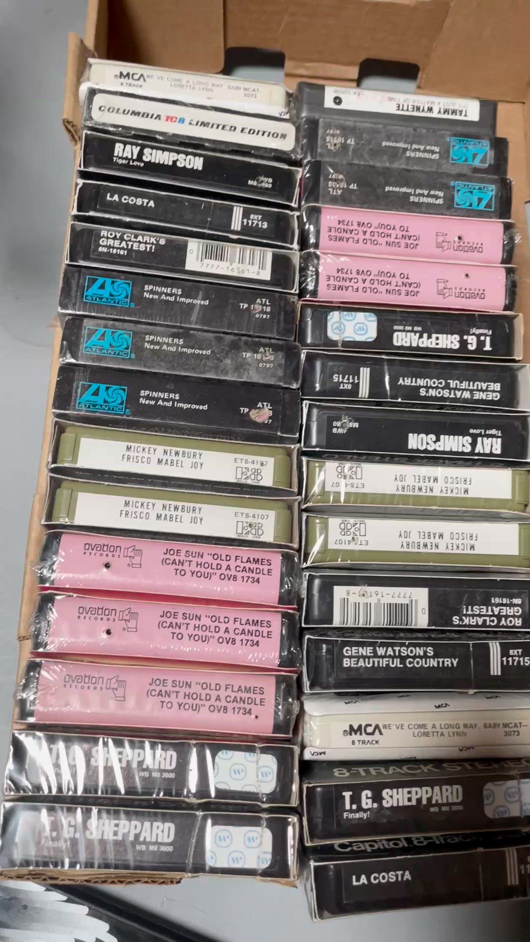 Lot Of 30 New Sealed Deadstock 8-Tracks 