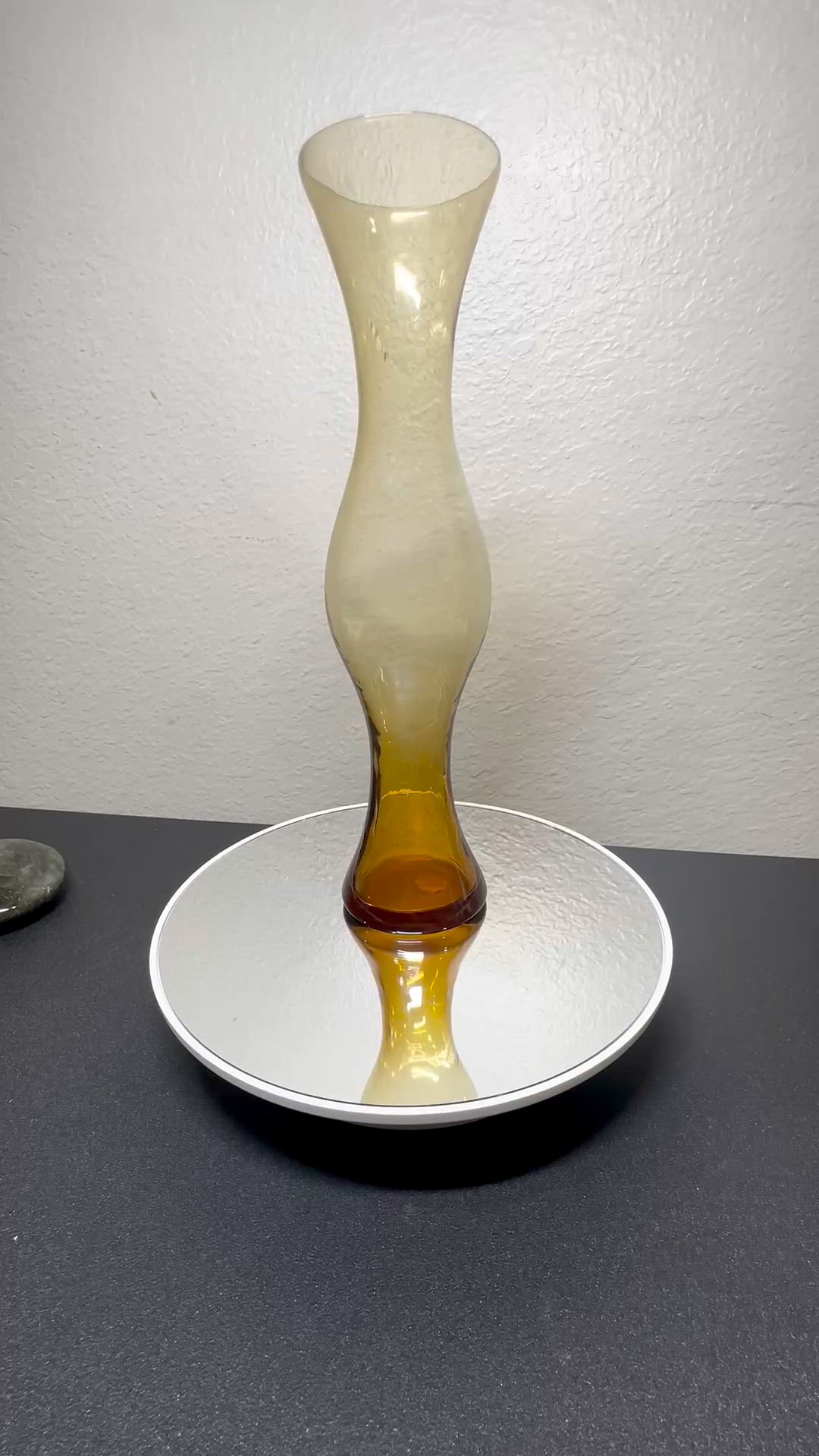 Italian Amber Vase - Beautiful Shape