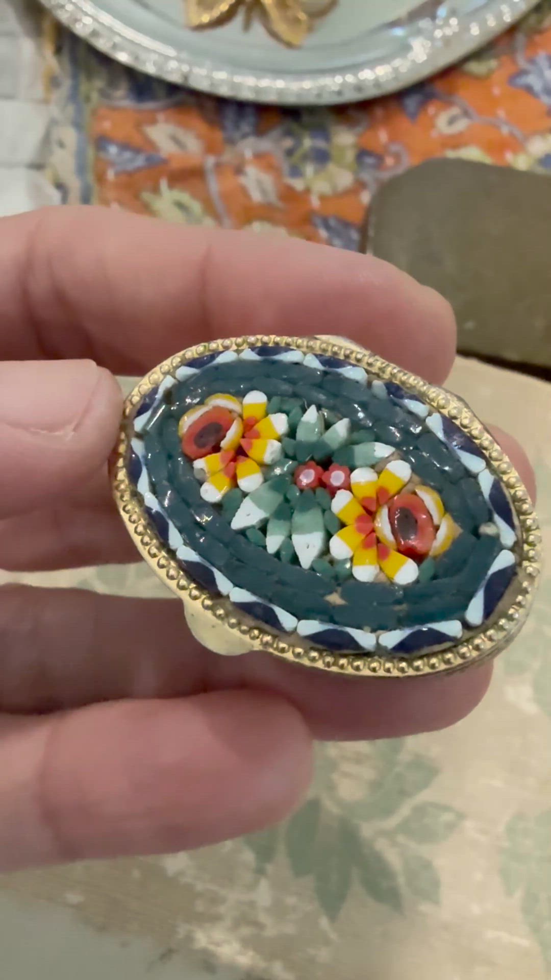 Micro Mosaic Pill Box