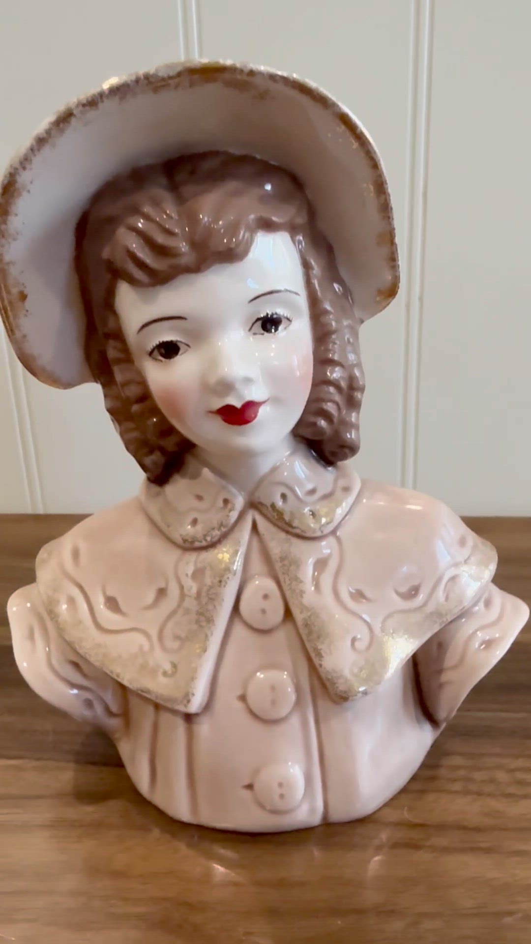Florence Ceramics Lady Head Vase
