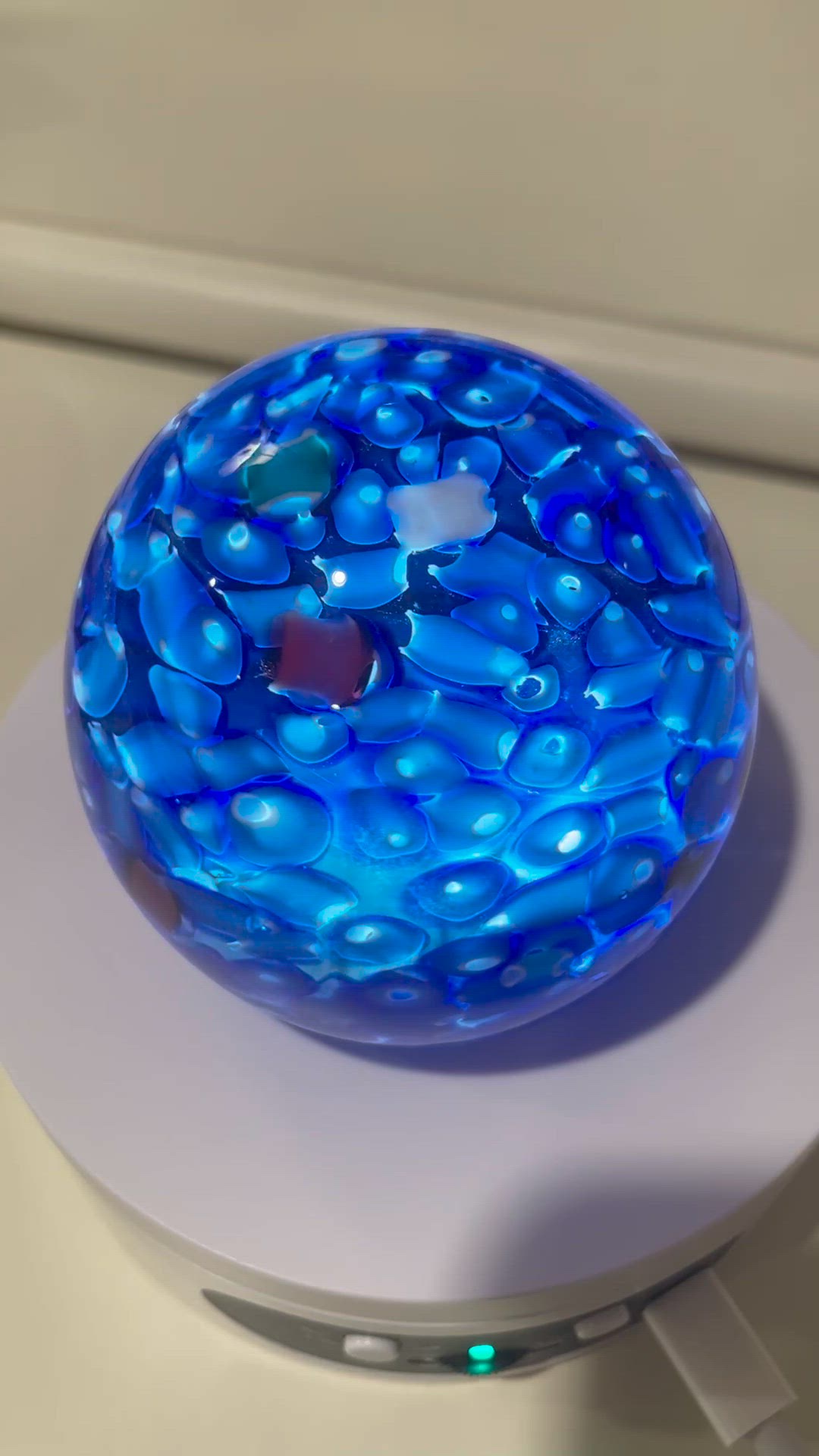 14. Vintage Alfredo Barbini Murano Glass Paperweight