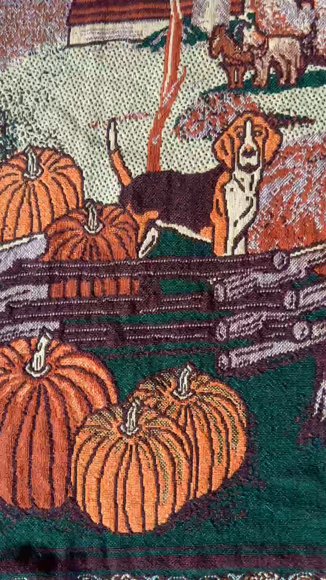 Harvest Cotton Woven Tapestry Throw Blanket