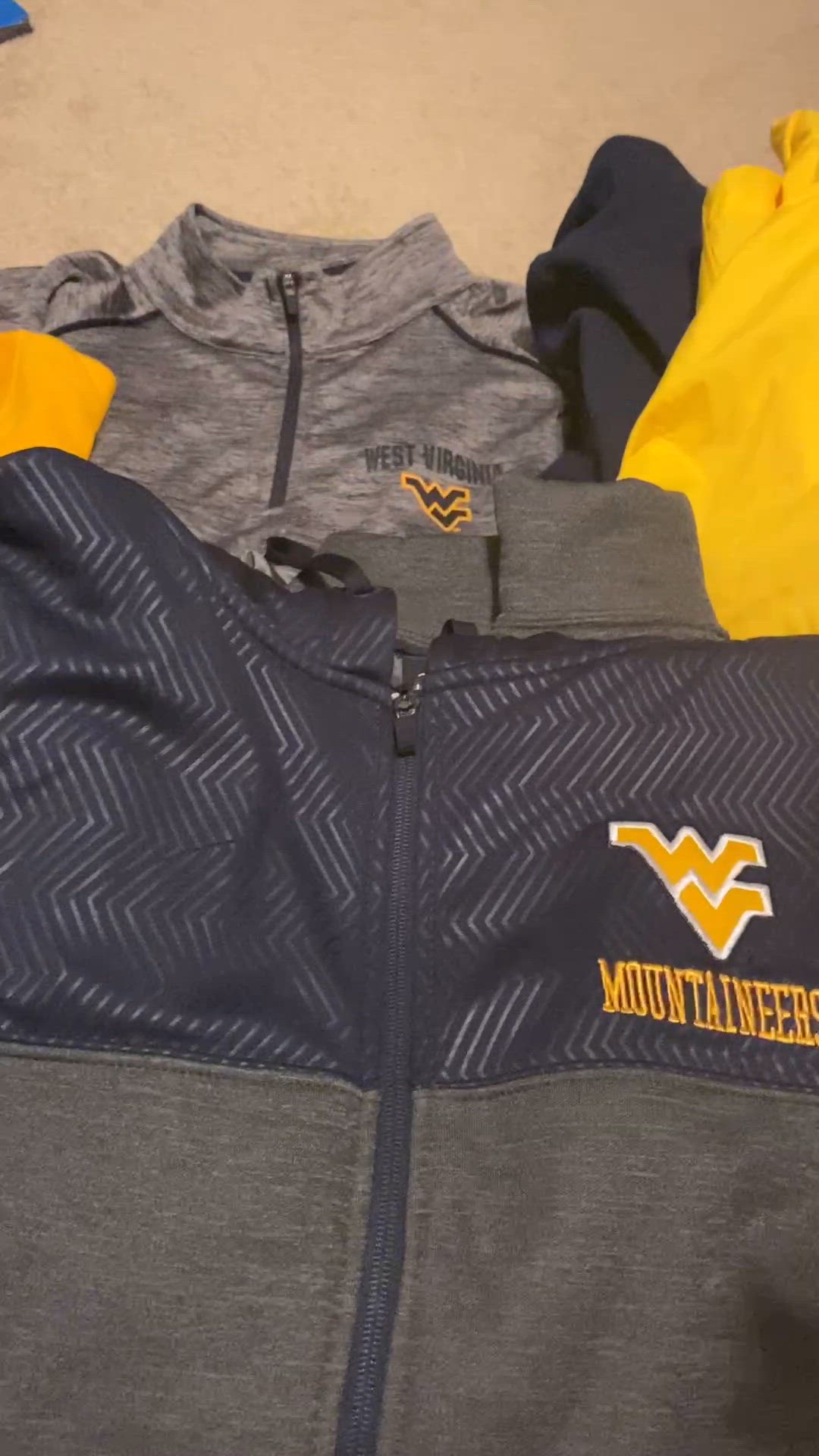 West Virginia Mountaineers Jacket, Hoodie, Shirt Lot Of 10