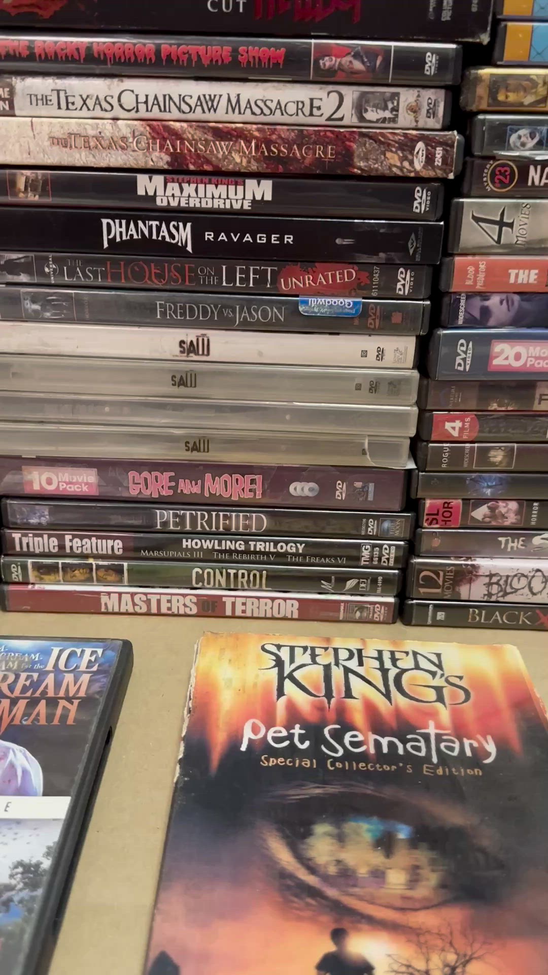 Lot Of 57 Horror DVD Collection non-smoking environment