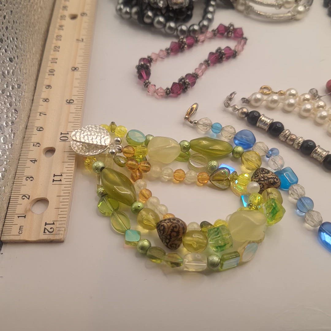 Lot of 18 used unbranded bracelets