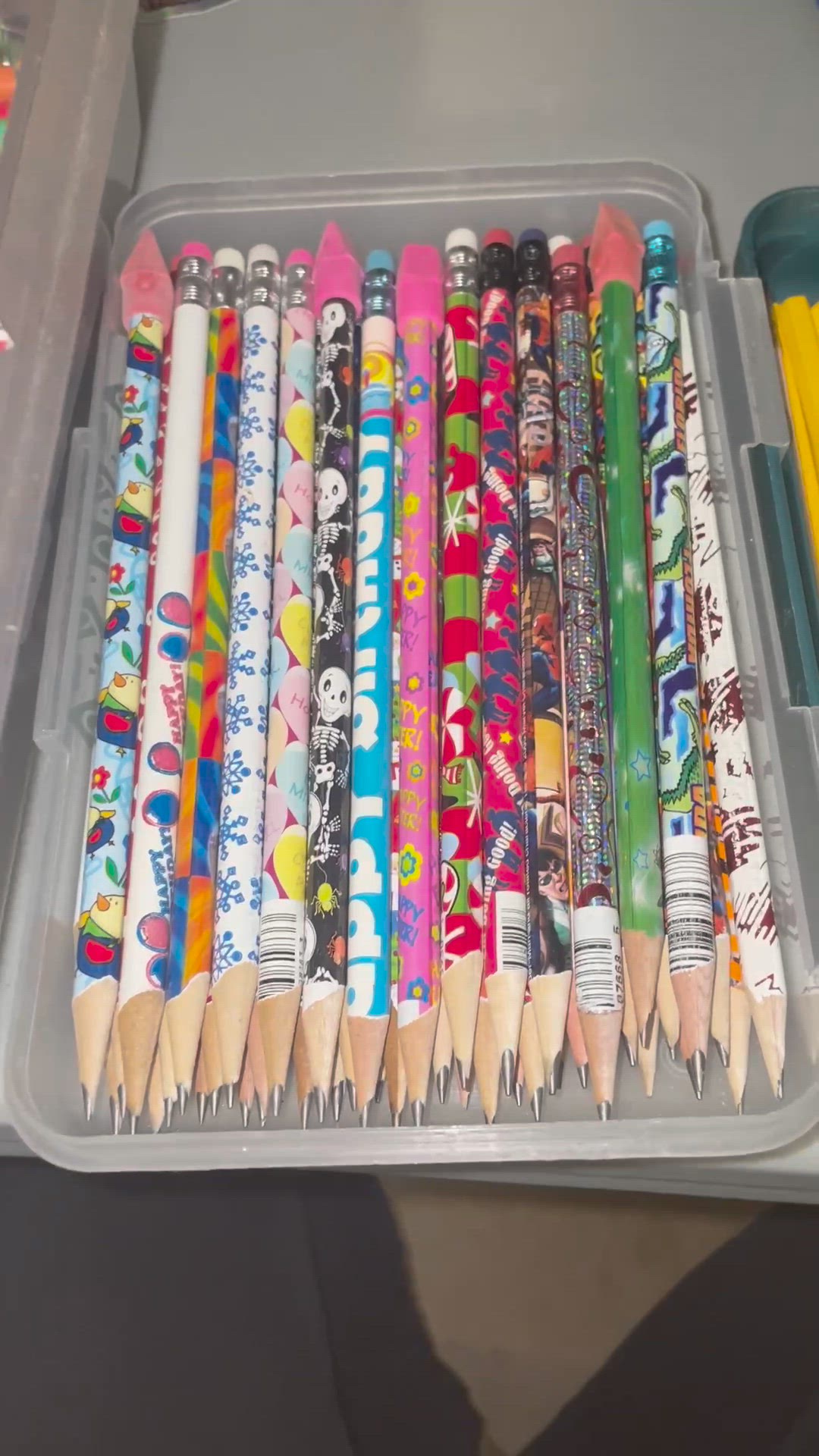 Huge Lot Of Mostly Decorated Pencils Some Vintage