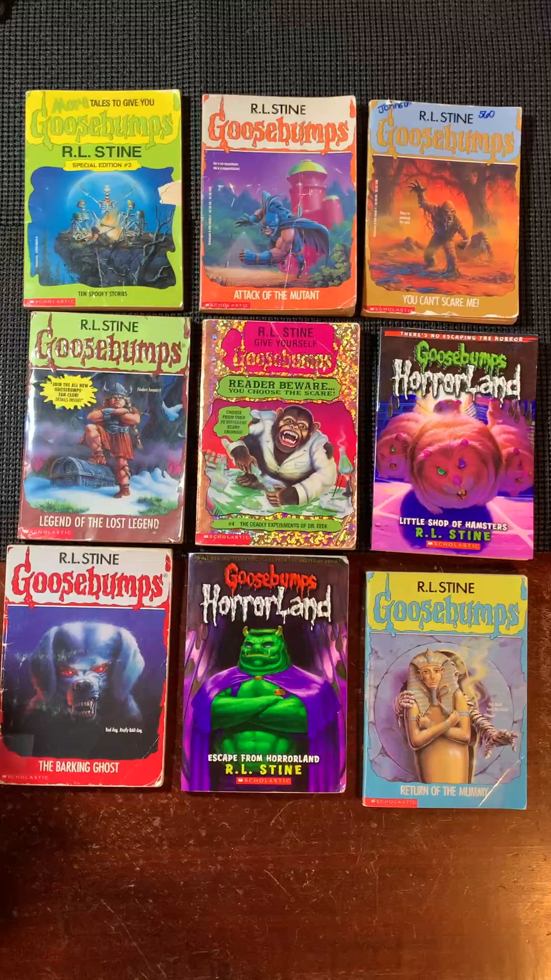 Goosebumps Lot Of 9 Books Mostly 1996 First Prints 