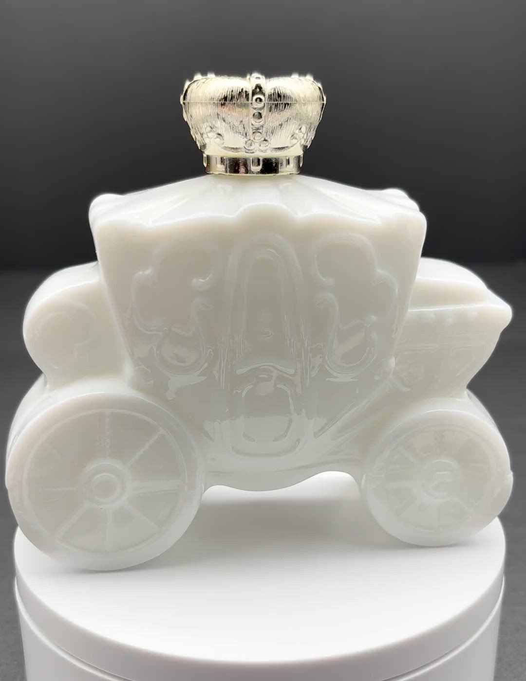 Avon Royal Coach Milk Glass Decanter with Original Box | Vintage 1970s