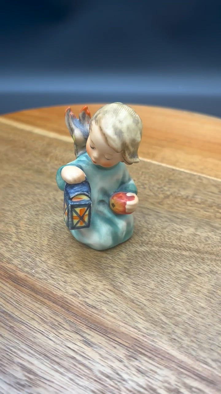 Vintage Goebel Hummel Porcelain Figurine - Guiding Angel #357, Signed, Stamped