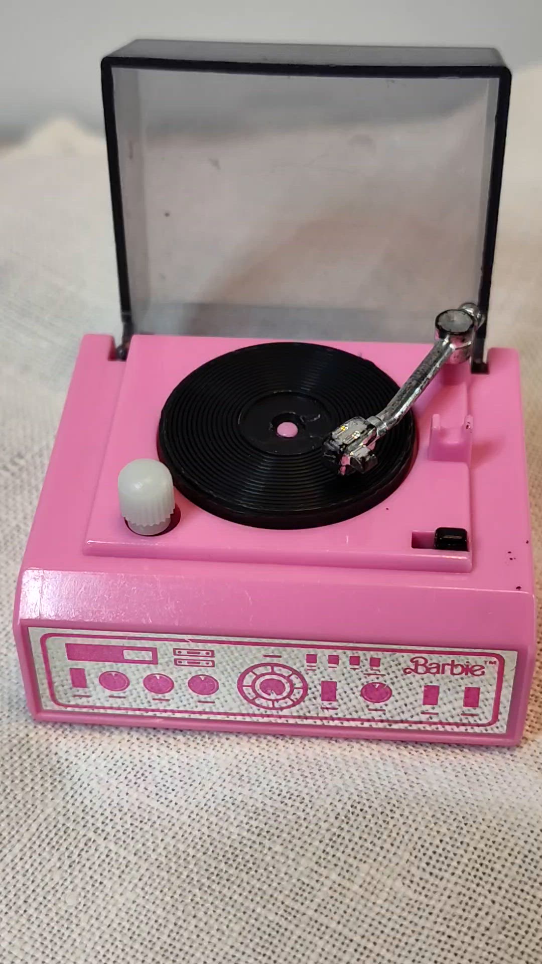 Barbie Record Player Miniature -WORKS!